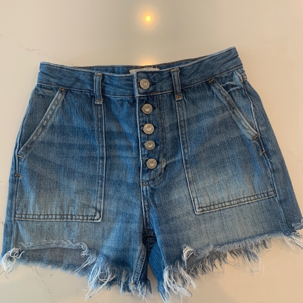 Free People denim shorts